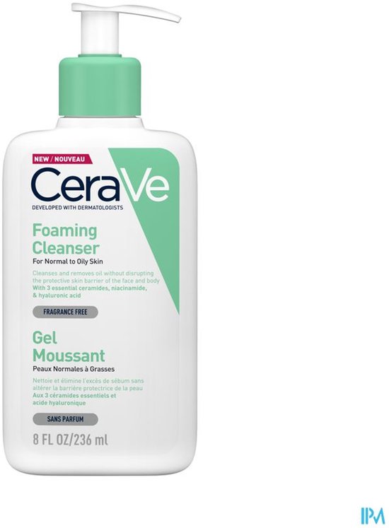 CeraVe Schuimende Reinigingsgel - voor normale tot vette huid - 236ml
