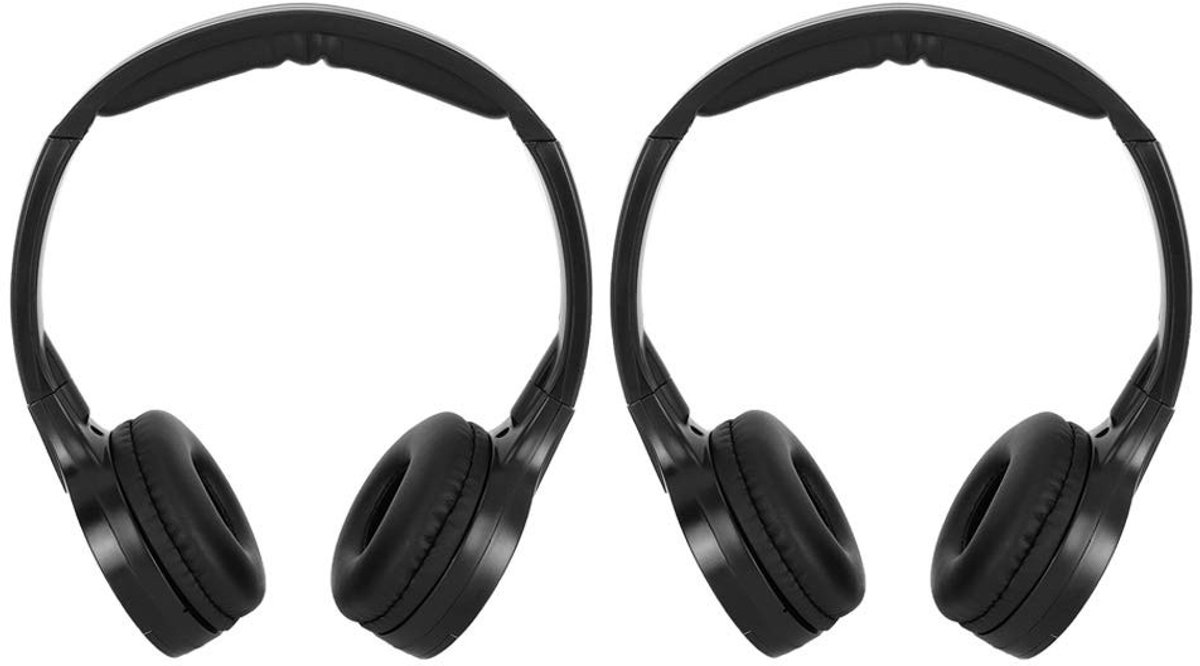 Draadloze infrarood stereo audio koptelefoon - 2-kanaals oortelefoon met draadloze technologie .