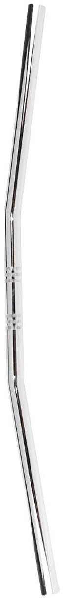 Shopcentral - 7/8 inch motorfietsstuur - Retro gebogen stuur - Zilver - Universeel stuur - Geschikt voor motoren - Stijlvolle uitstraling