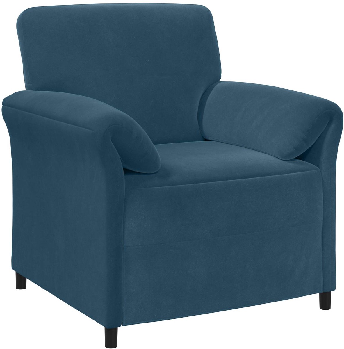 vidaXL - 1-Zits - Bank - Blauw - 88 - x - 83 - x - 95 - cm - Fluweel