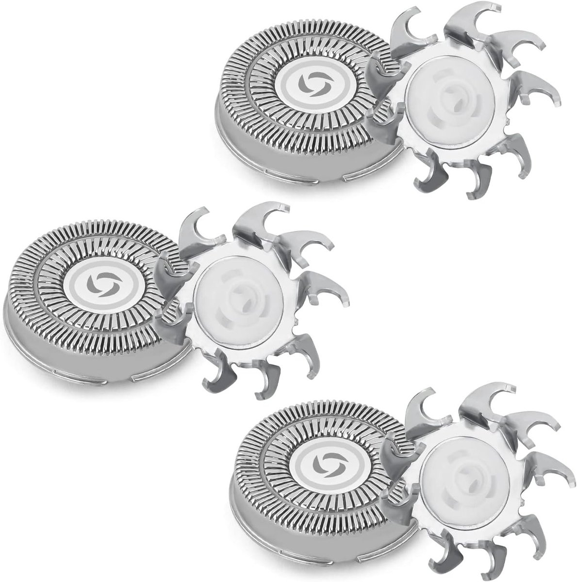 Set van 3 vervangende scheerkoppen voor Norelco Series 3000, 2000 en 1000 - Dubbele mesjes voor een gladde scheerbeurt