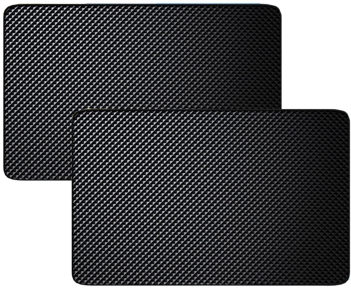 NTHProducts - Car Non-Slip Mat - Silicone Fixing Pad - Universele Antislipmat - Zwart - Voor Mobiele Telefoons - Ideaal voor Auto Interieur - 2 Stuks
