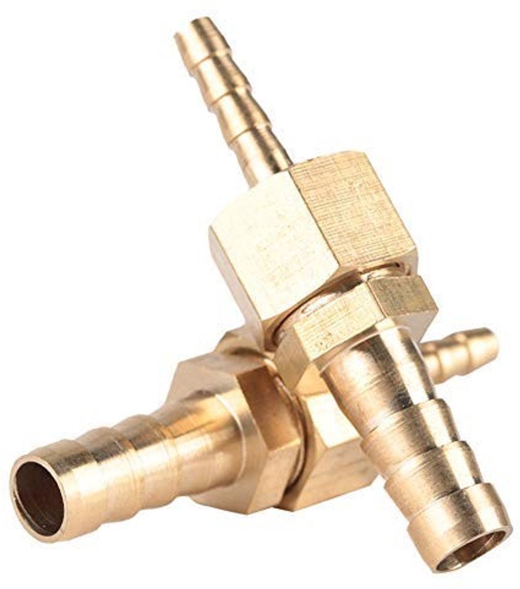Virtubuy - Quick Release Connector - Messing Slangconnector - Duurzaam en Corrosiebestendig - 2 Stuks - Voor Pond Slangadapter - Geschikt voor 4-10 ...