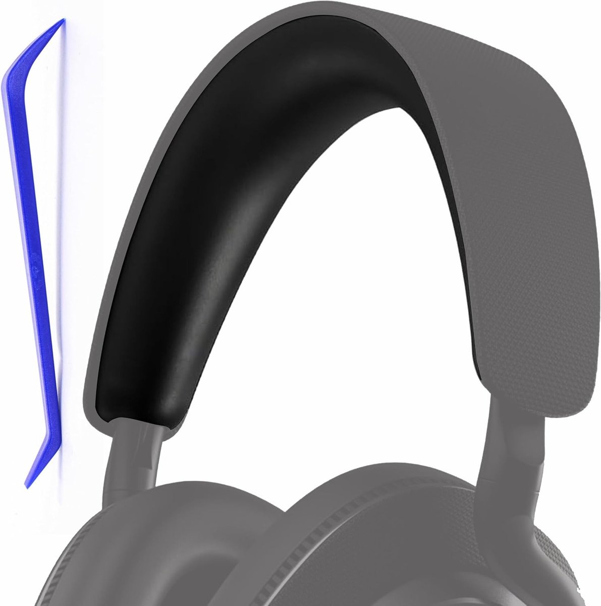 Hoofdband vervangkussens voor draadloze hoofdtelefoons, zacht leer, eenvoudig te installeren, compatibel met Px7 S3 en Px8 S2 (Zwart)