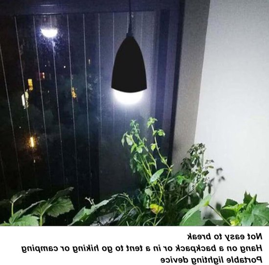 Dailygoody - Zonne-lampen voor kippenhok - Draagbare zonne-energie - Energiezuinig en praktisch - Outdoor LED - Oplaadbare lamp voor camping - Geschik... — afbeelding 2