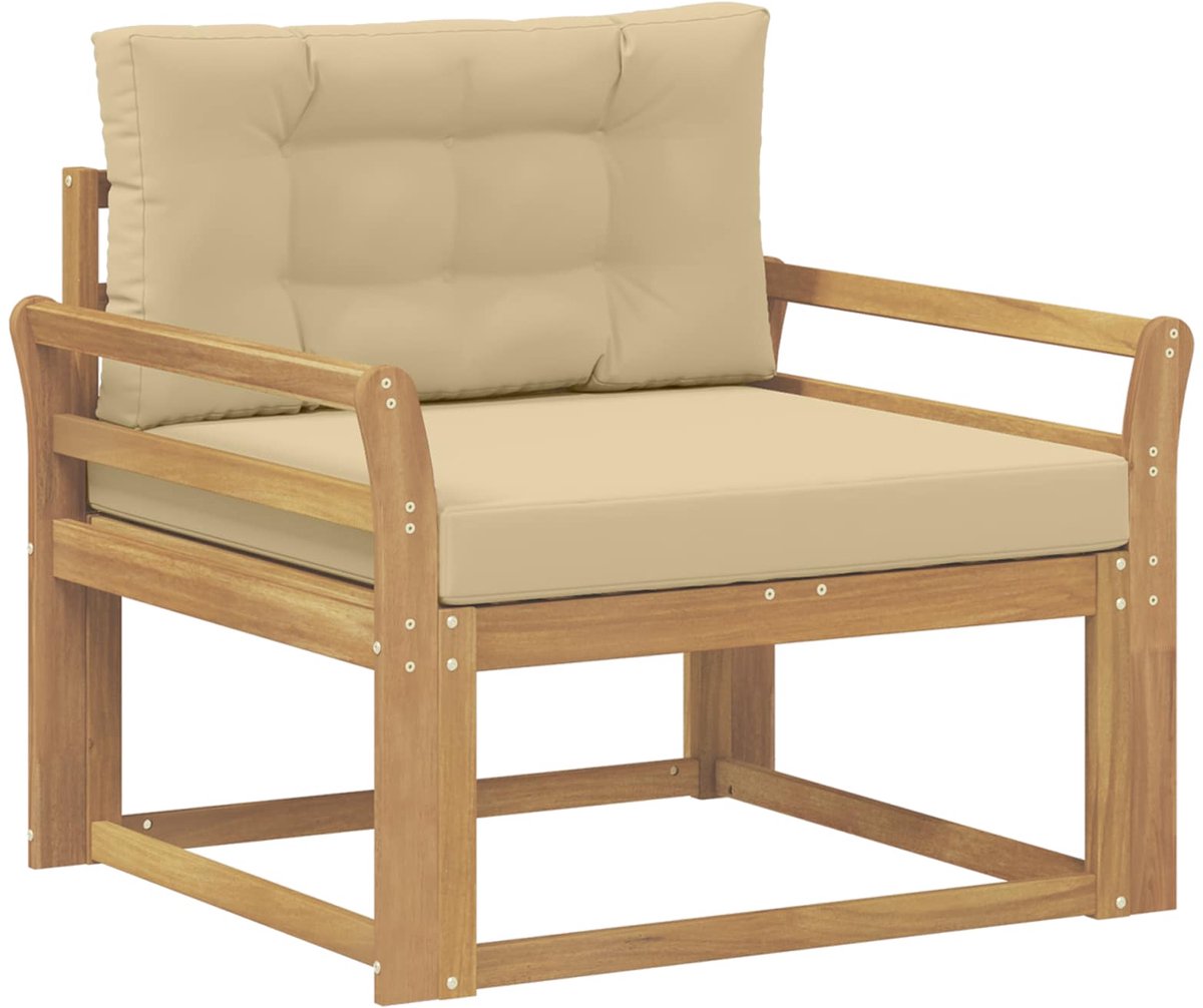 vidaXL - Buiten - Midden - Sofa - Polyester - Wit