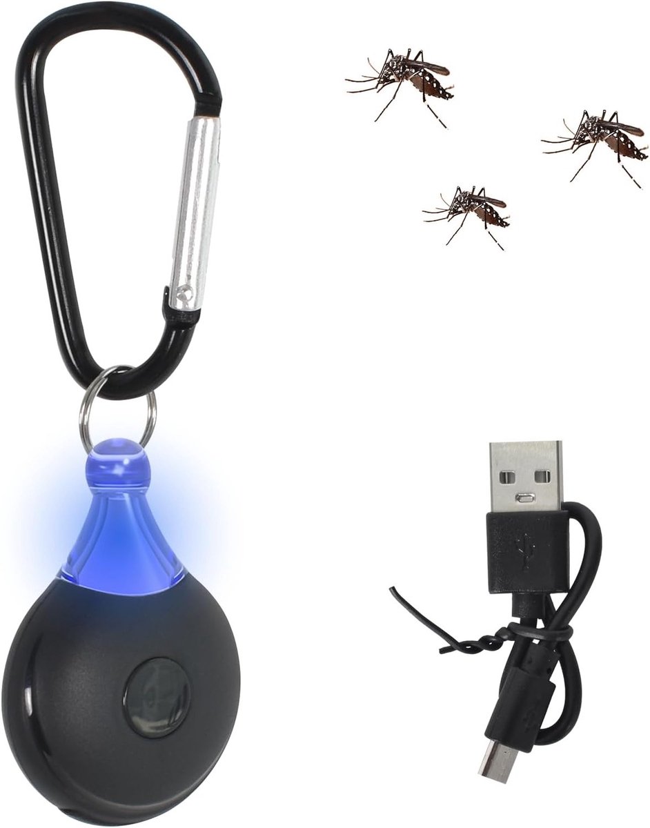 Ultrasone Ongediertebestrijding, Elektronische Insectenbeschermer met USB, Effectieve Bescherming tegen Muggen, Spinnen en Kakkerlakken voor Binnen en Buiten