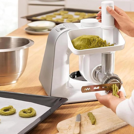 Praktische Accessoires voor Vleesmolen: 3-delige Set van RVS Cookie Mondstukken voor Bakken en Koken van Merkloos — afbeelding 4