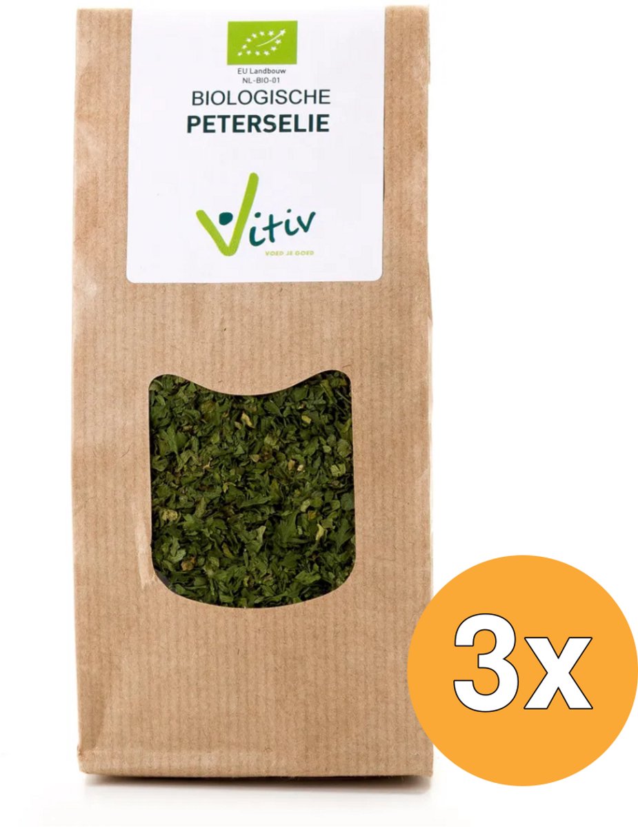 3x Vitiv Peterselie Gesneden Bio (15 gr)