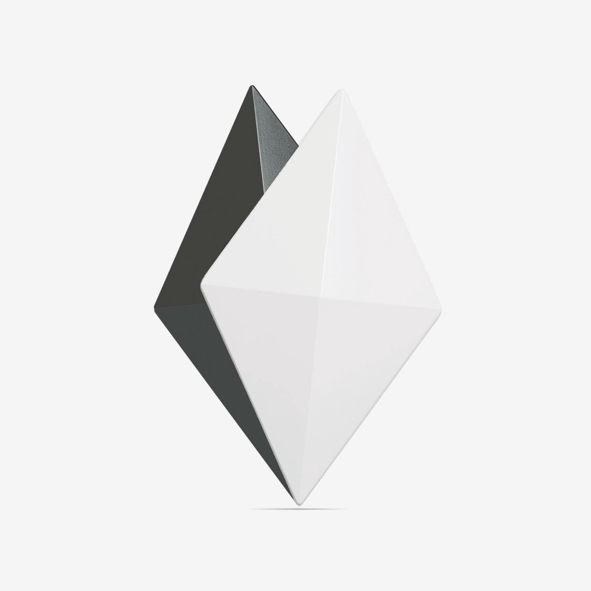 Facet kleurcombinatie – Wit & grafiet