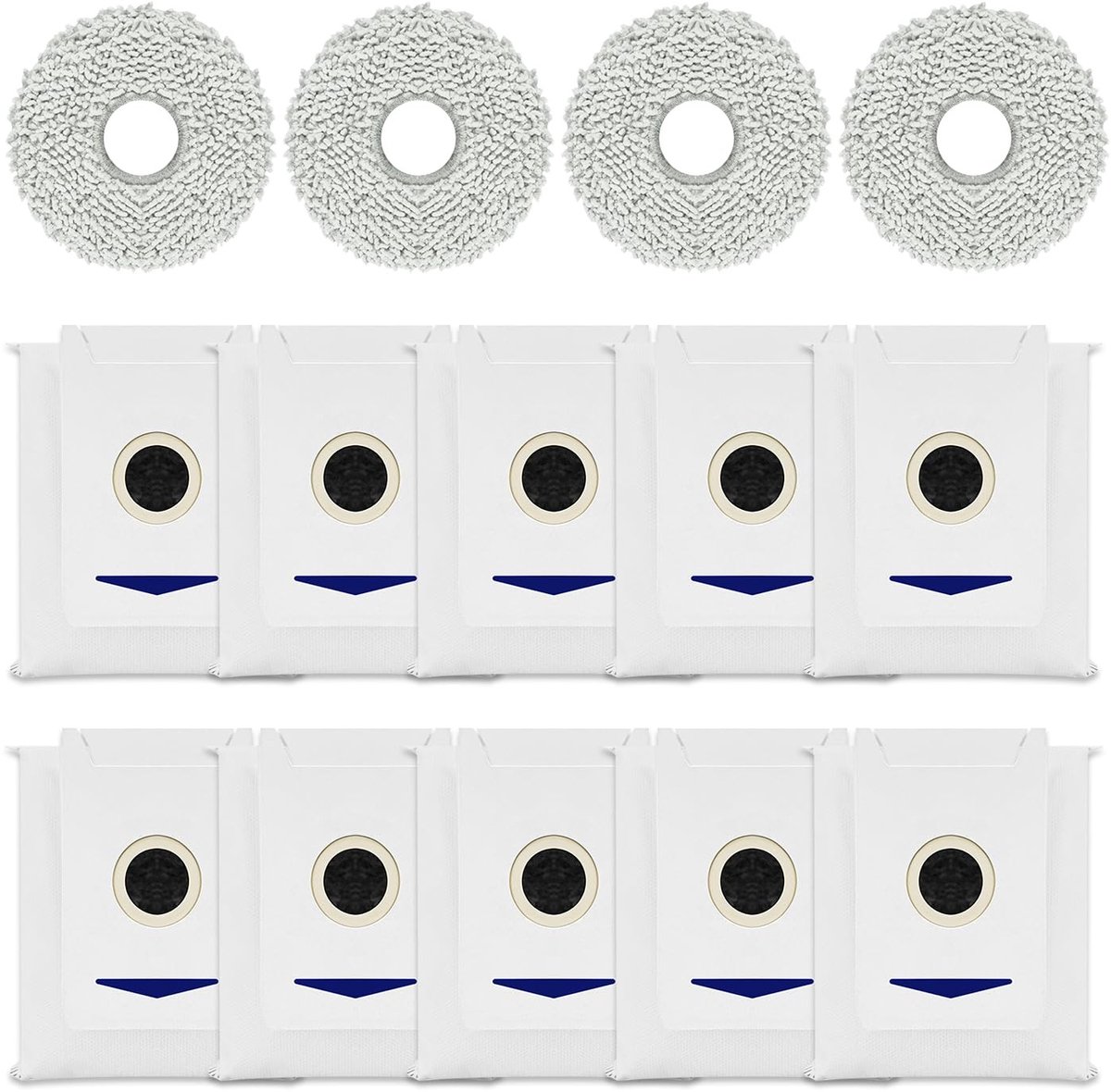 Store_9 - Accessoire set voor Ecovacs Deebot T30 Omni - 14-delige set - Inclusief reinigingsdoeken - Duurzaam en herbruikbaar - Geschikt voor robot...