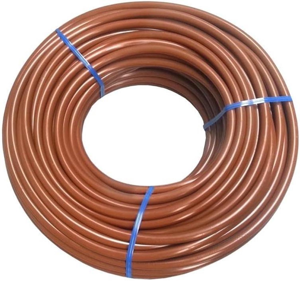 Microslang PVC - Druppelslang Irrigatie - Gelijkmatige Waterverdeling - Flexibel Weerbestendig PVC - 100 Meter - Bruin