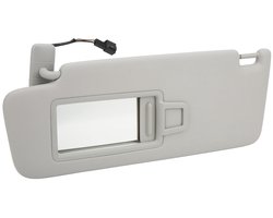 Grijs Links Driver Side Zonneklep - Auto-interieur Accessoire - Hoogwaardig ABS + Stof - Vervanging voor MK7 2014-2017 - Duurzaam en Comf...