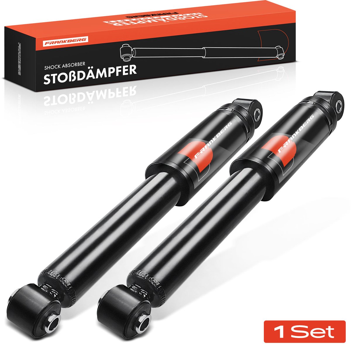 Frankberg 2x Demper Achteras voor Fiat