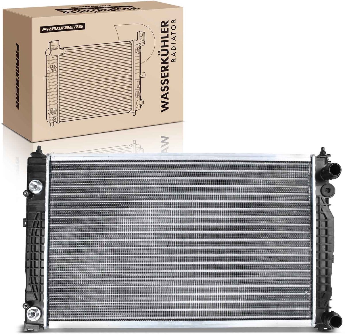 Frankberg 1x Radiator Koelvloeistofradiator Motorradiator voor VW