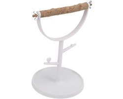 SPHProducts - Papegaaien die baars spelen - Vogelstandaard - Natuurlijk hout - Buiten gebruik - Vogeltraining - Veilig en niet giftig - Geschikt voor