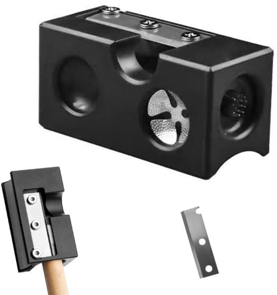 carmdering - Biljartpunt - Multifunctioneel gereedschap - Reparatie Tool - Cue-Trimmer - 8-in-1 voor snijden, vormen en schuren - Geschikt voor tips van 8,5 tot 14 mm - Inclusief v