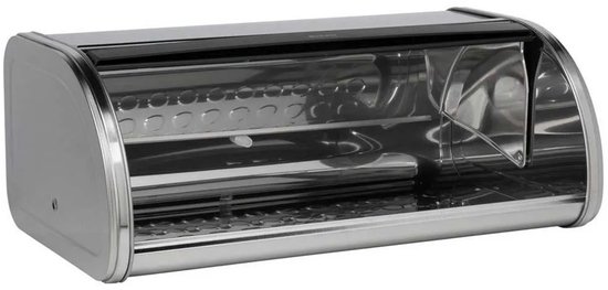 Brabantia Boîte à pain avec couvercle coulissant - Matt Steel