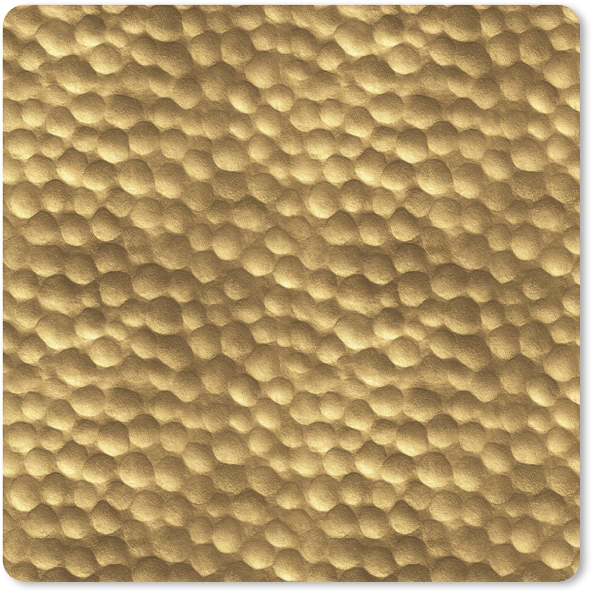 Muismat 20x20 cm - Mousepad Metaal - Dynamisch - Goud - Muismatten
