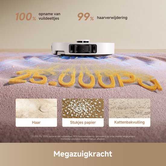 Dreame L10s Ultra Gen 3 Set – Robotstofzuiger met Dweil - 25.000 Pa Zuigkracht - Automatische Leeg- & Zelfreinigende Dweilfunctie - Custom Clean™ Technologie - Slimme zijborstels