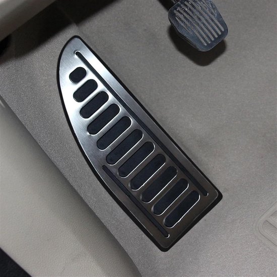 Pedaalkappen Set - Auto Pedaalhoezen - Rijcomfort Verbeteren - Roestvrij Staal - 3 Stuks - Zilver — afbeelding 3