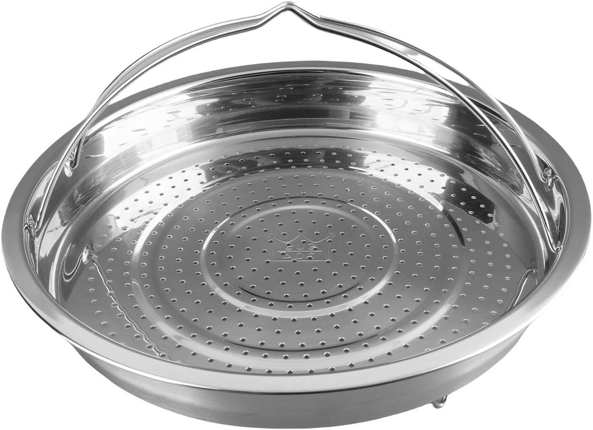 Stoommand - Kookmand - Gezond Koken - Opvouwbare Handgreep - Large - Zilver