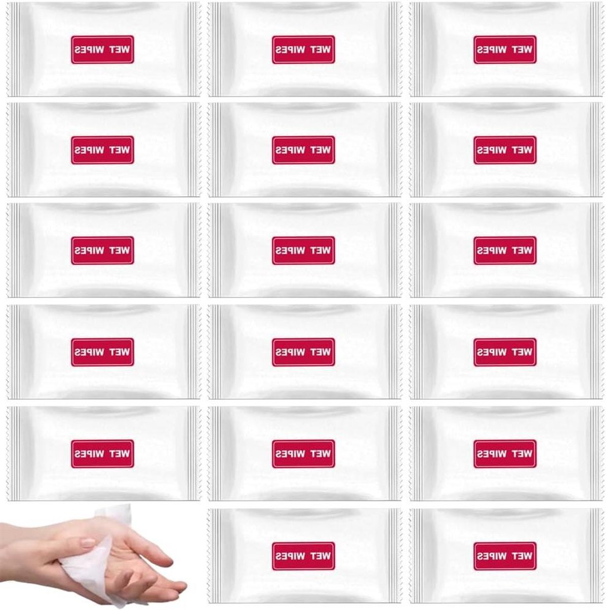 Vochtige Doekjes - Reinigingsdoekjes - Persoonlijke Hygiëne - Individueel Verpakt - 30 Stuks - Wit