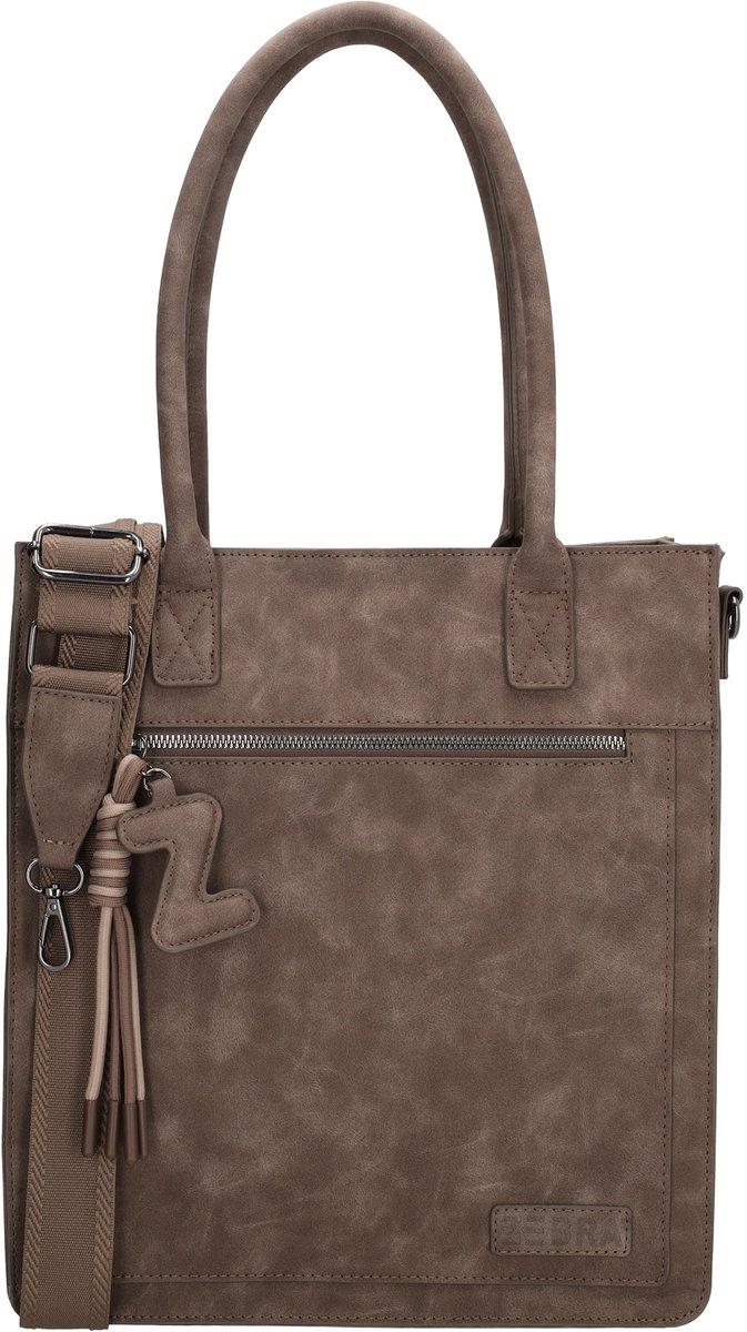 Zebra Trends Rosalyn Shopper - - Tote Bag - Dames Tas - Donkerbruin