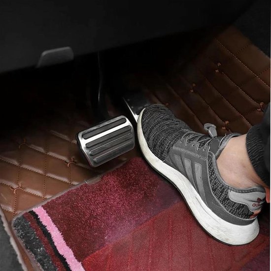 Pedaalhoezen Set - Auto Voet Pedalen - Verbeter Rijveiligheid - Antislip Oppervlakte - 1 Pak - Metaal Zwart — afbeelding 4