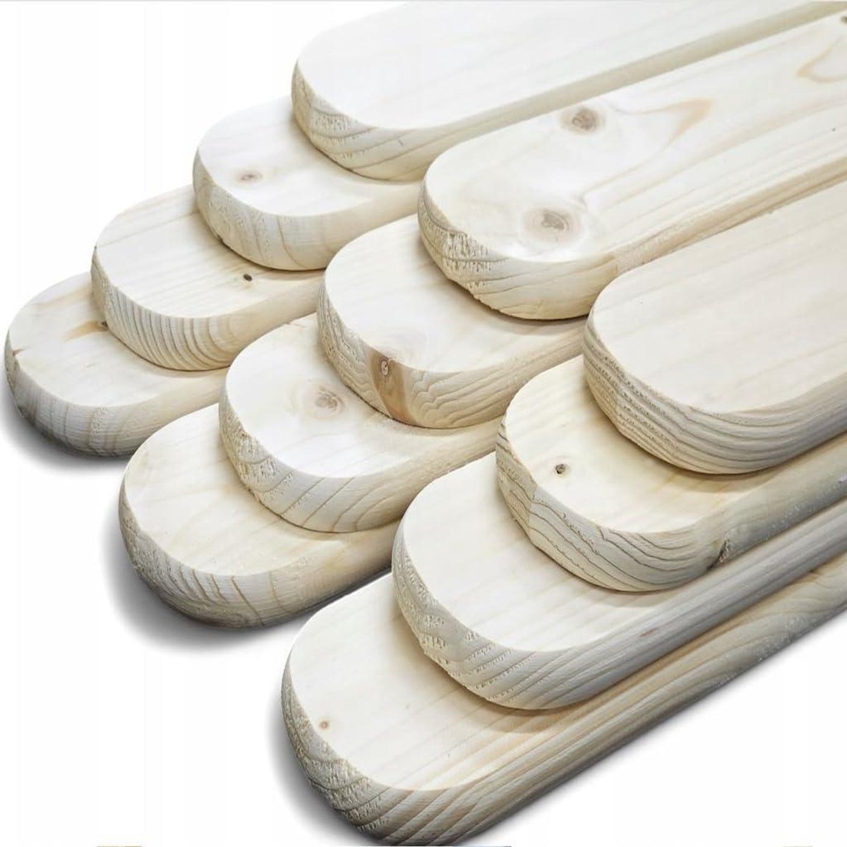 Houten Heklatten - Tuinplanken Plankhout - Tuinhek Bouwen - Glad Geschaafd Afgerond - 120