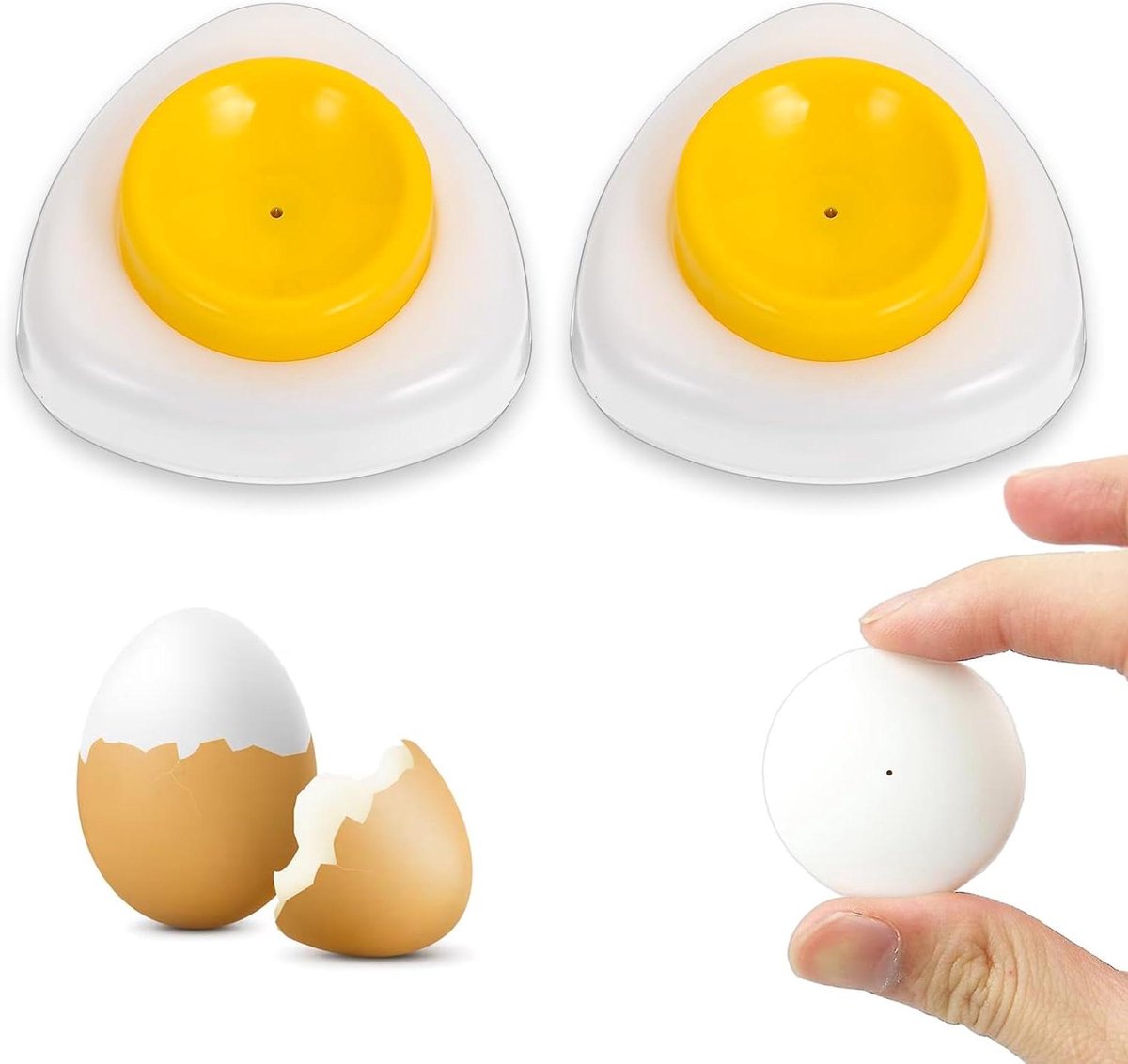 Eierpiercers - Eierprikkers - Eieren Voorbereiden - Magnetische Basis - 2 stuks - Geel Wit