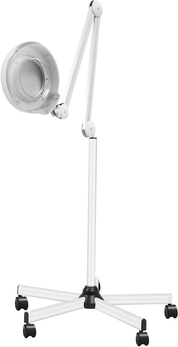 Loeplamp met licht - Vergrootlamp werklamp - Nauwkeurig werken - 5x vergroting - 22 Watt - Wit