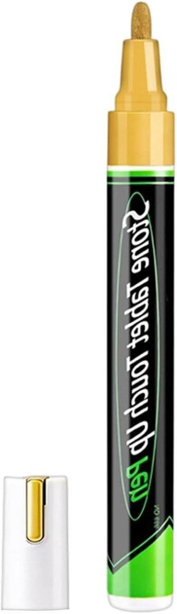 Restauratie Stift - Verfstift Inscriptie - Graven Herstellen - Waterproof UV Bestendig - 142 cm - Goud Zilver