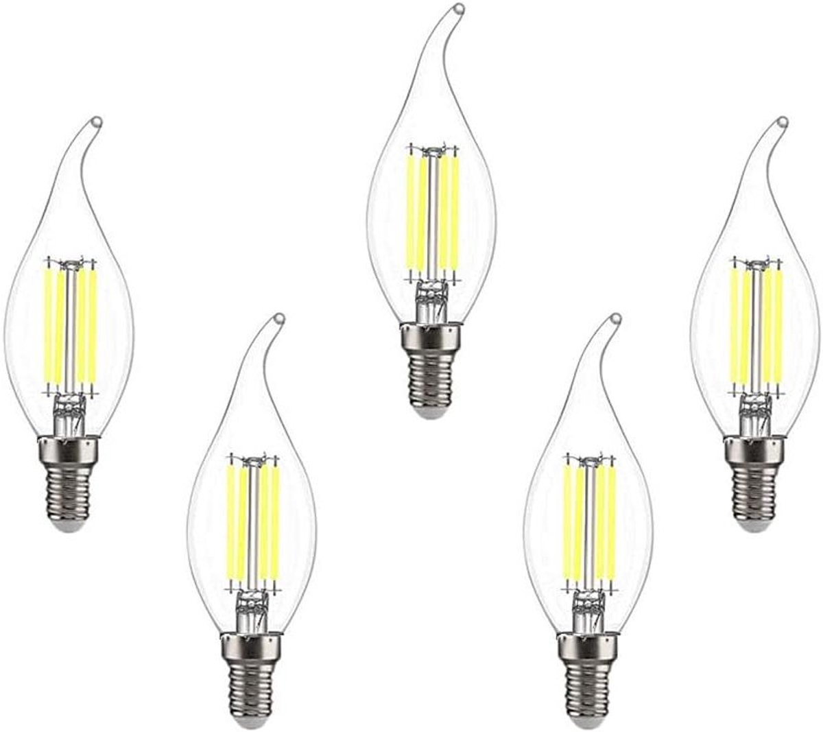 LED Kaarslamp - Kandelaarlamp Gloeidraadlamp - Sfeerverlichting Creëren - Energiebesparend