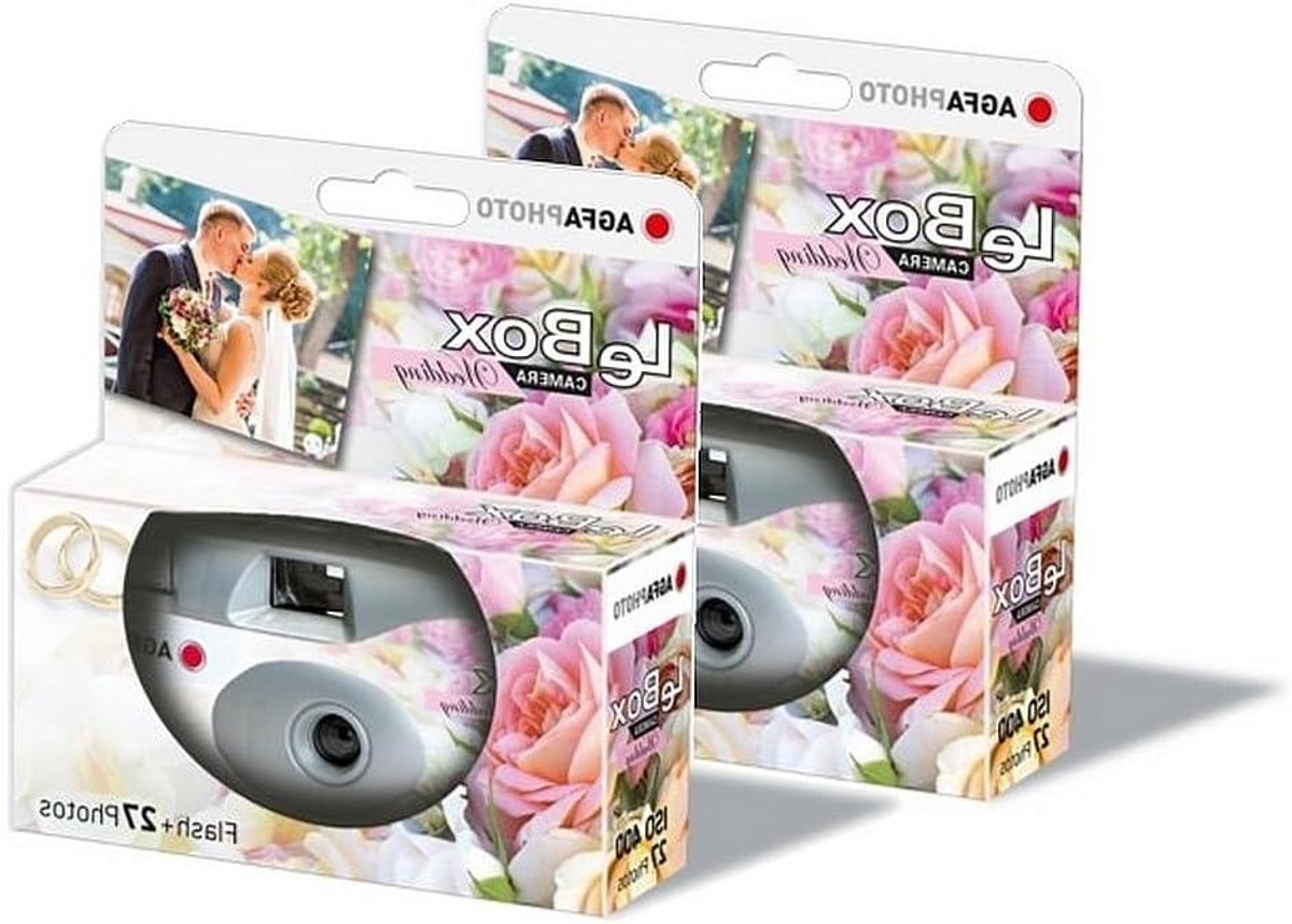Wegwerpcamera Pakket - Filmcamera set - Momenten Vastleggen - Voorgeladen film - 2 x 27 foto's - Grijs