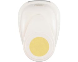 Figuurpons Cirkel - Motiefpons Papier - Kaarten Maken - Hoge Kwaliteit - 18 cm Diameter - Wit Goud