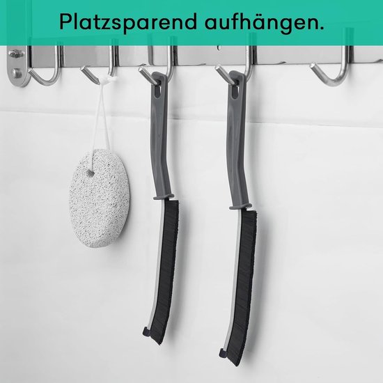 Grout Borstels - Reinigingsborstels - Badkamer Reinigen - Set van 6 - Stijve Borstels - Zwart — afbeelding 4