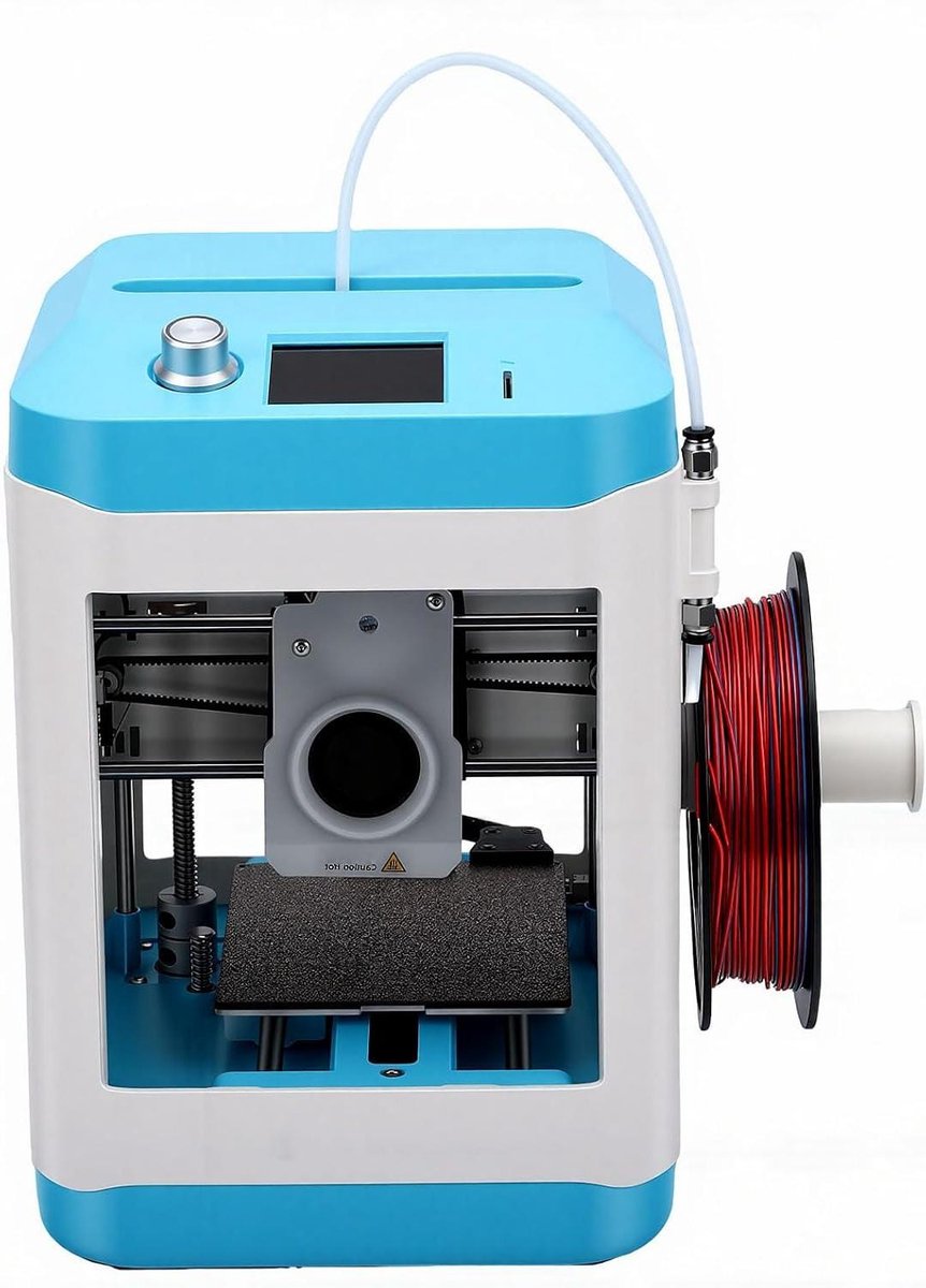 Desktop 3D-printer - Mini 3D-printer - Hobby projecten maken - Automatische nivellering - 100x110x100 mm - Zwart
