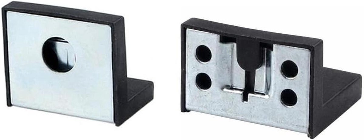 Wandmontage Set - Kantelbeveiliging Meubels - Veilig Meubels Plaatsen - Exacte Pasvorm - 2 Stuks - Zwart