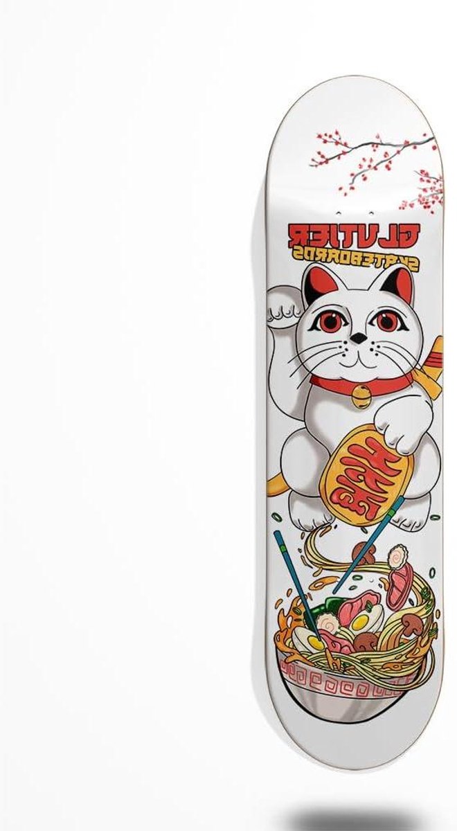 Skateboard Deck Houten Plank Straat Skate Esdoorn Hout 8.5 Inch Japanse Kat