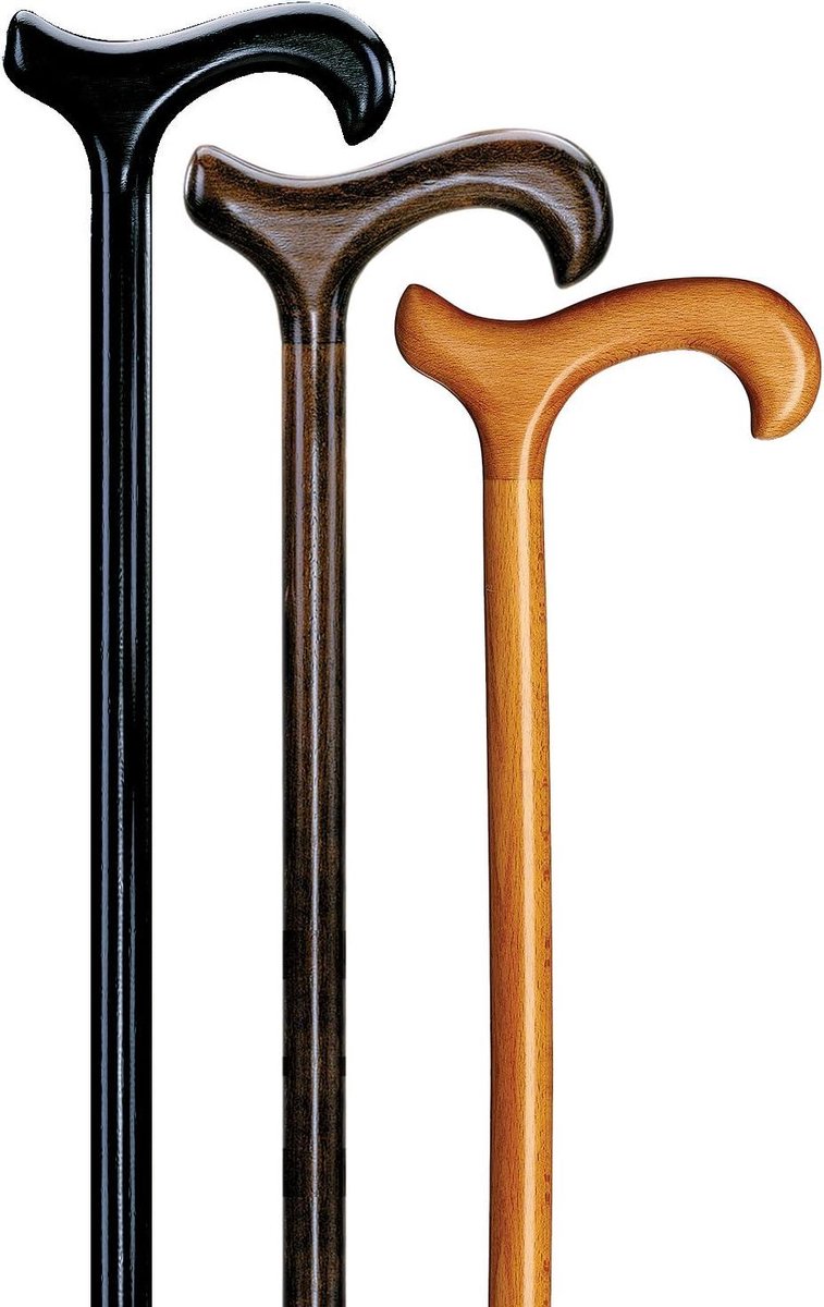 Wandelstok - Steunstok - Ondersteuning Lopen - Handgemaakt Beukenhout - 94 cm - Bruin
