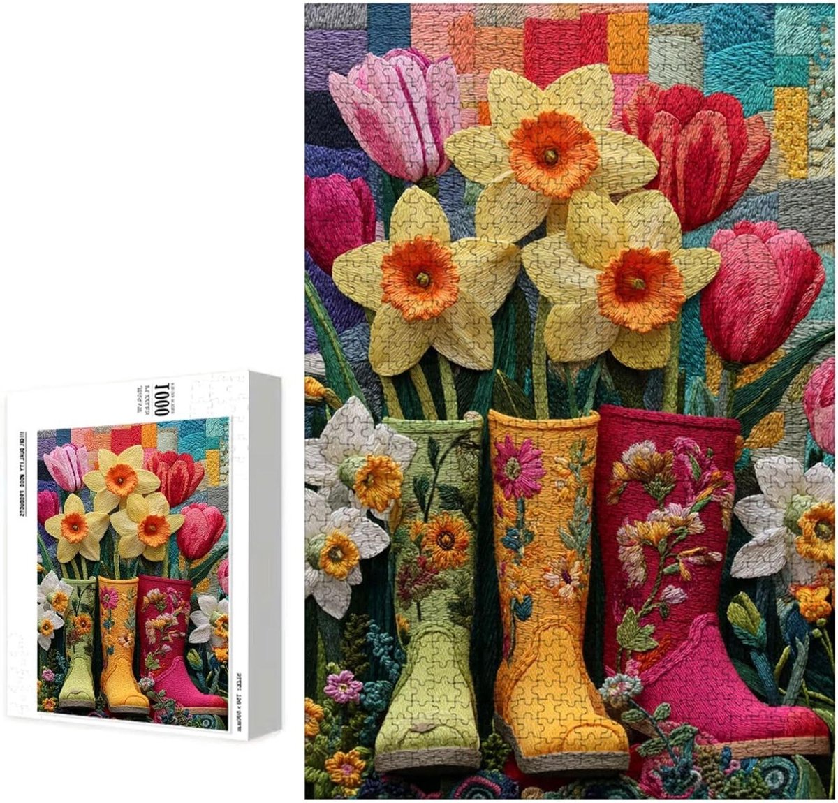 Houten Puzzel - Legpuzzel Volwassenen - Ontspanning Thuis - Precisie Gesneden Stukjes - 1000 Stukjes - Kleurrijk