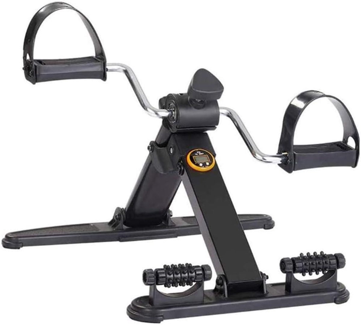 Mini Hometrainer - Pedaal Trainer - Fitness Cardio - Opvouwbaar Ontwerp - Verstelbaar - Zwart