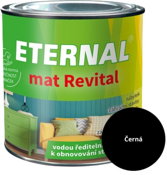 Eternal MAT Revital 0,1 kg, Zwart (RAL9005)