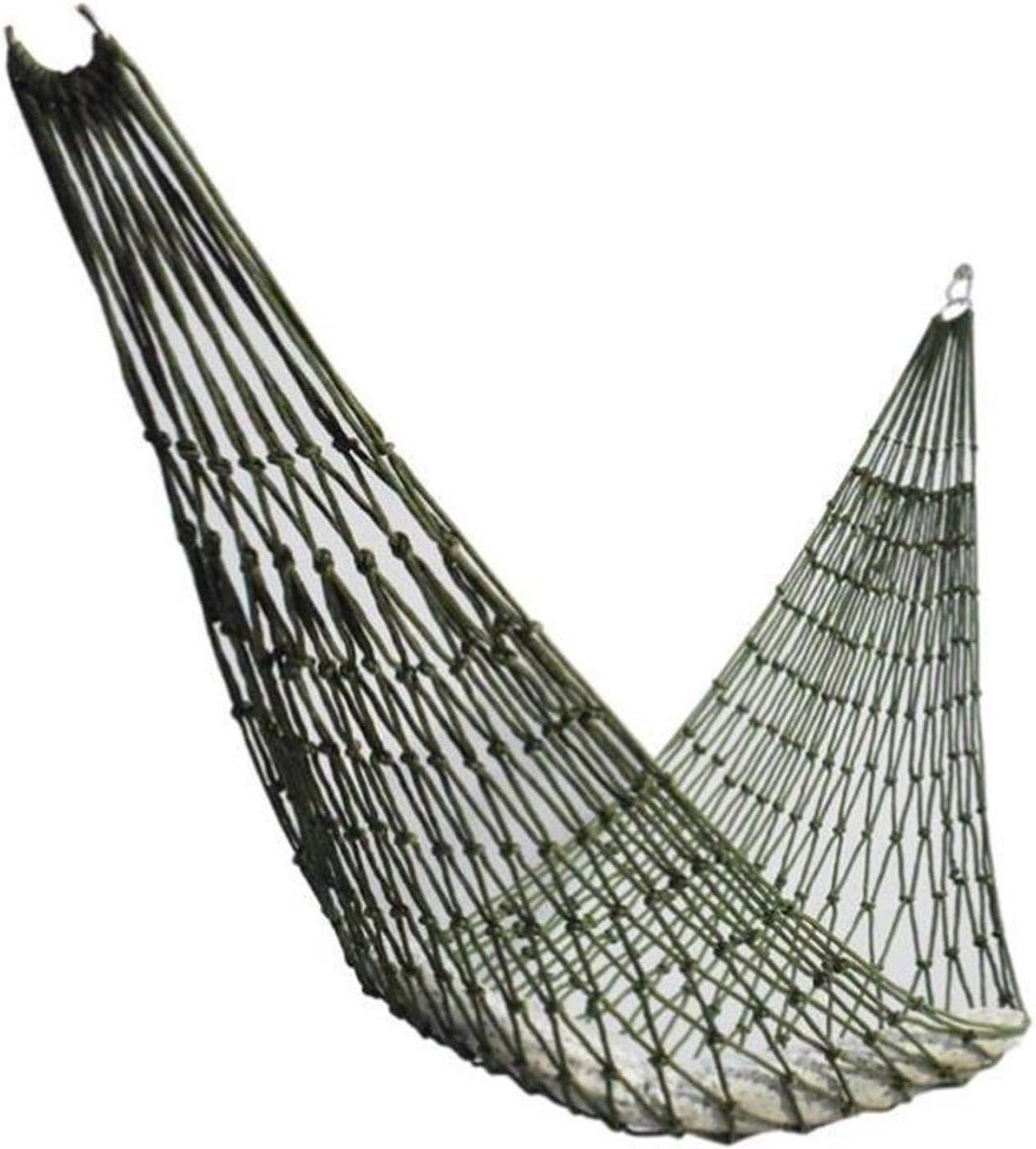 Mesh Hangmat - Buiten Hangmat - Ontspannen Buiten - Ademend Nylon - 20L x 15B cm - Leger Groen