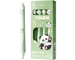 Uitwisbare Pennen Set - Rollerball Pennen - Nauwkeurig Schrijven - Met Uitwisbare Inkt - 4 Stuks - Panda Design