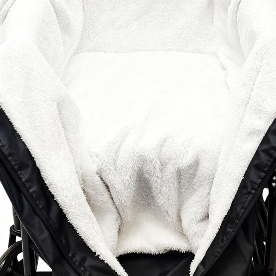 Voetenzak Rolstoel - Warme deken - Buitencomfort - Waterdicht en winddicht - 130 x 42 cm - Grijs — afbeelding 3