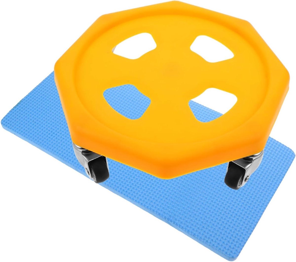 Abdominal Trainer Roller - Buikspierwiel - Core Kracht - Stil Ontwerp - 33.7 x 16.7 cm - Geel