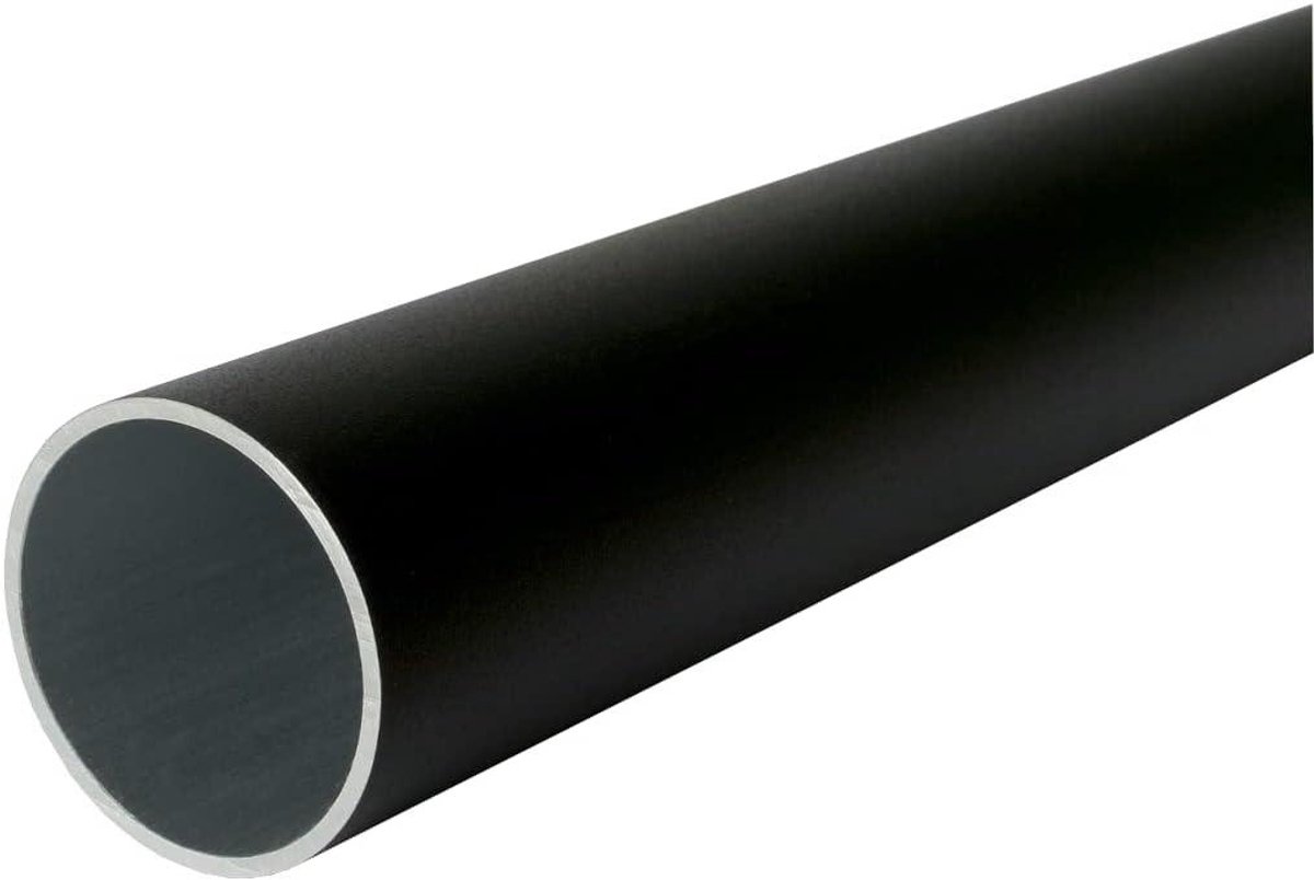 Aluminium Ronde Buis - Metaalprofiel - Constructie Bouw - Zwart Geanodiseerd - 43mm x 1100mm - Zwart