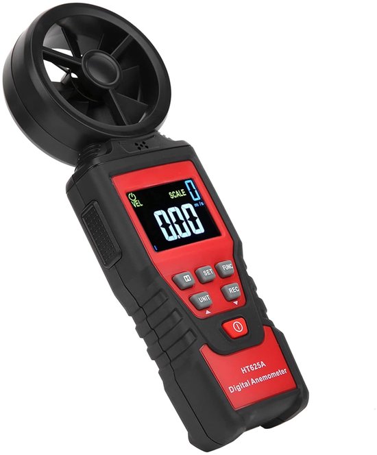 Windmeter - Windsnelheidsmeter Temperatuurmeter - Weer Meten - LCD Display - 40 m/s - Zwart — afbeelding 3
